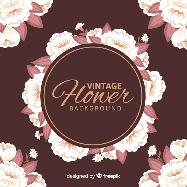 Vintage floral achtergrond