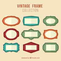 Gratis vector vintage frame collectie