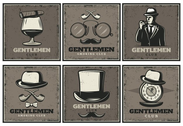 Vintage Gentleman Club-brochures