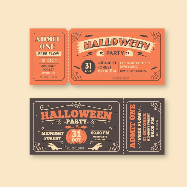 Vintage halloween kaartjes