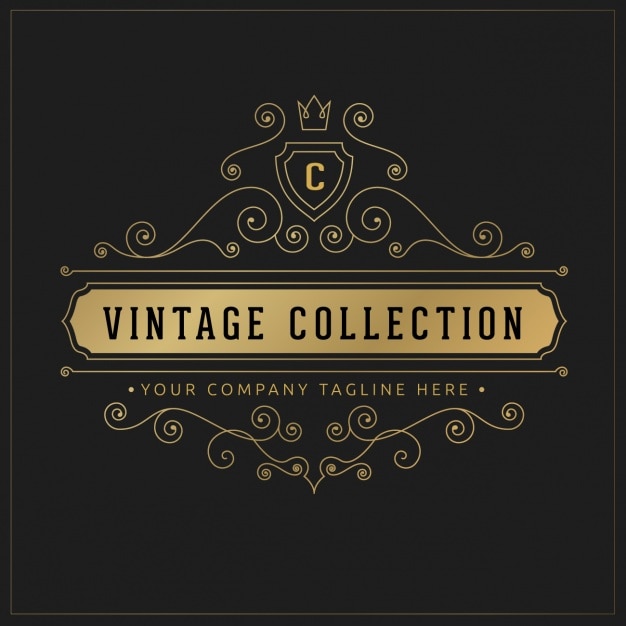 Gratis vector vintage logo template