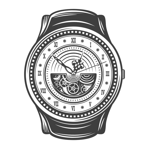 Vintage mooie horloges ontwerpconcept