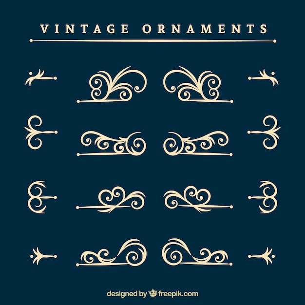 Vintage ornamenten collectie