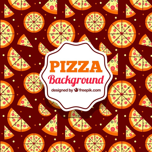 Vintage pizza achtergrond