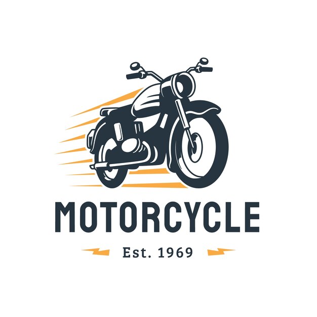 Vintage plat motorlogo