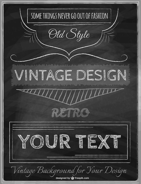 Gratis vector vintage poster template