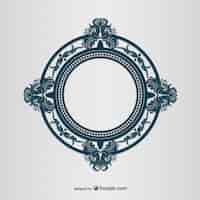 Gratis vector vintage ronde frame