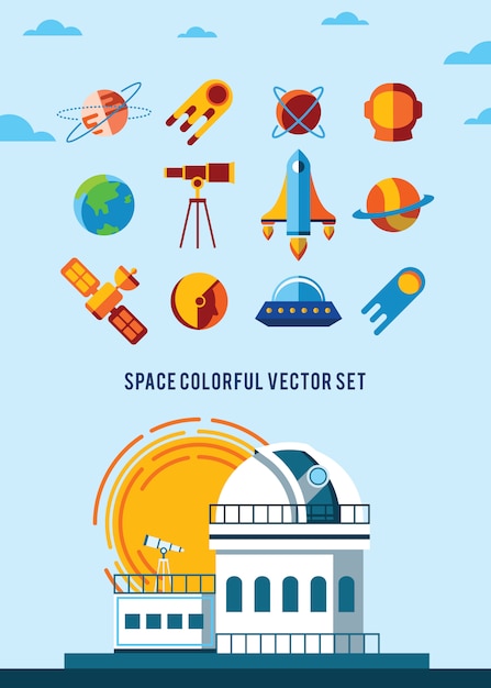 Gratis vector vintage ruimte en astronaut achtergrond.