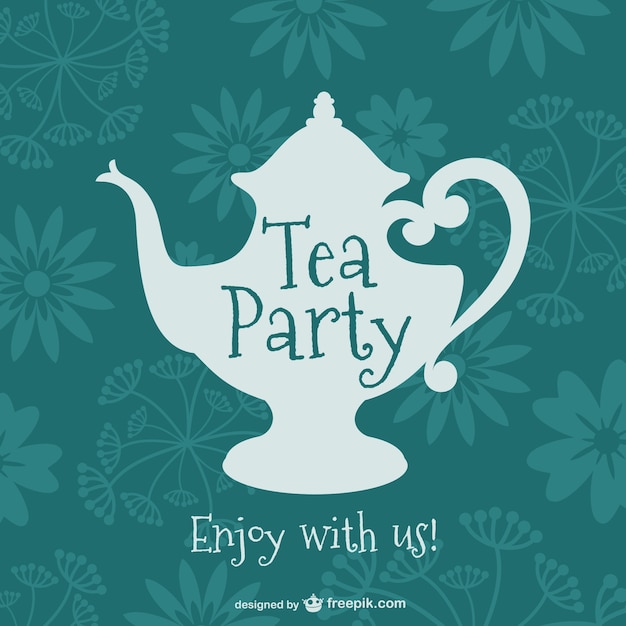 Vintage tea party ontwerp