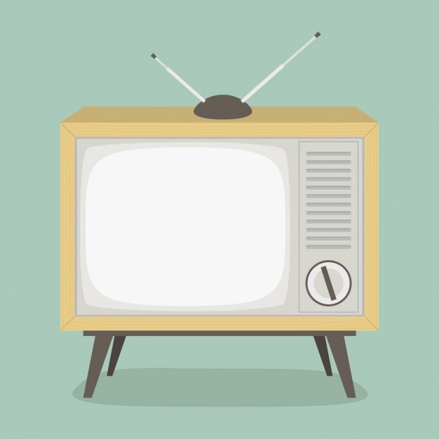 Vintage televisie ontwerp