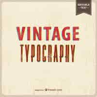 Gratis vector vintage typografie textuur achtergrond