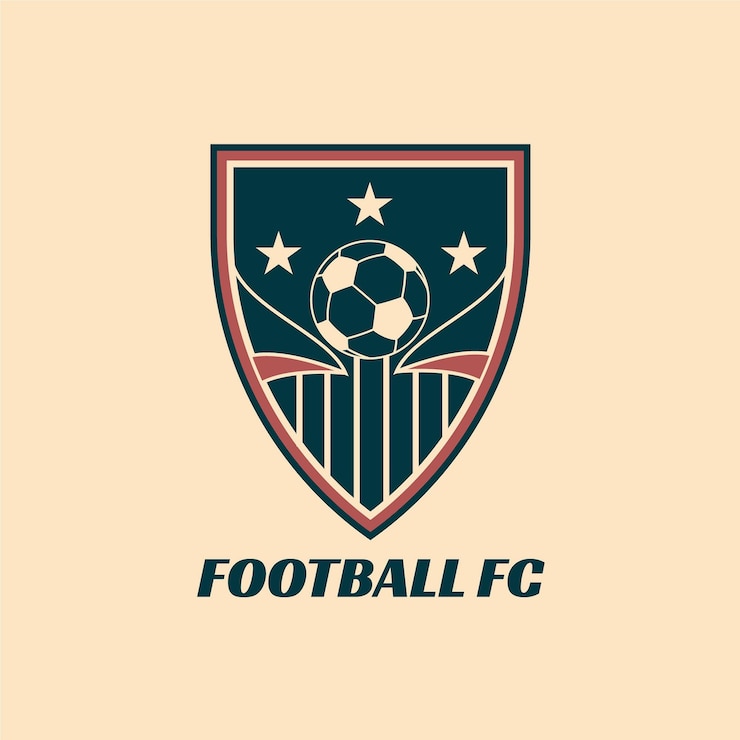 Gratis Vector vintage voetbalclub sport logo