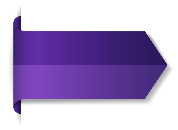 Violet bannerontwerp op witte achtergrond