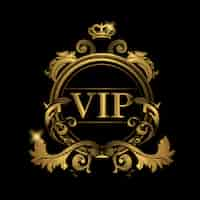 Gratis vector vip gouden logo