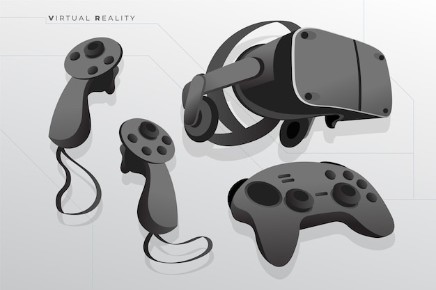 Gratis vector virtual reality-apparatuur