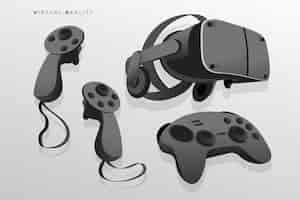 Gratis vector virtual reality-apparatuur