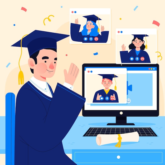 Virtuele diploma-uitreiking