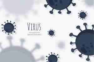 Gratis vector virus achtergrond