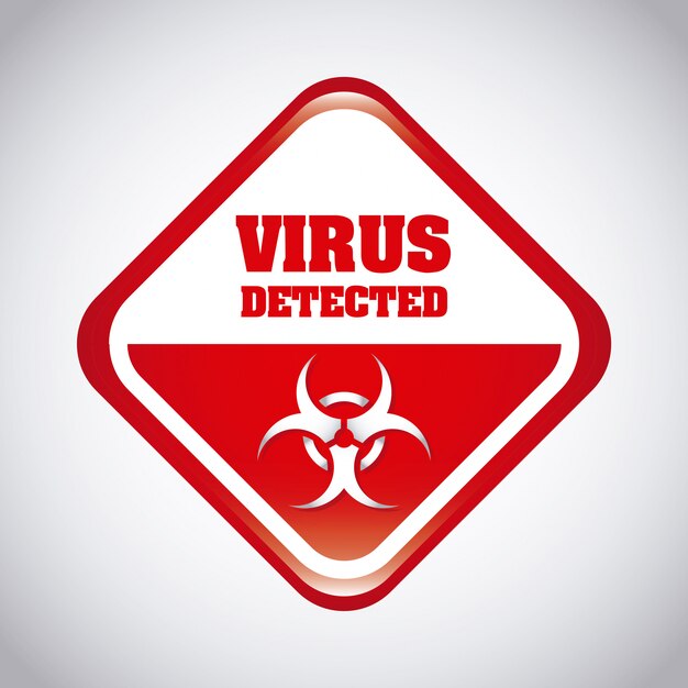 virus grafisch ontwerp vectorillustratie