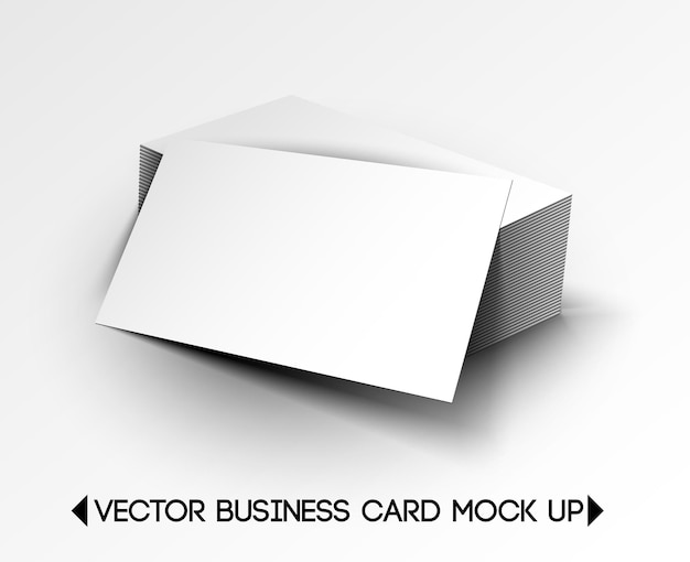 Gratis vector visitekaartjes mockup vector design