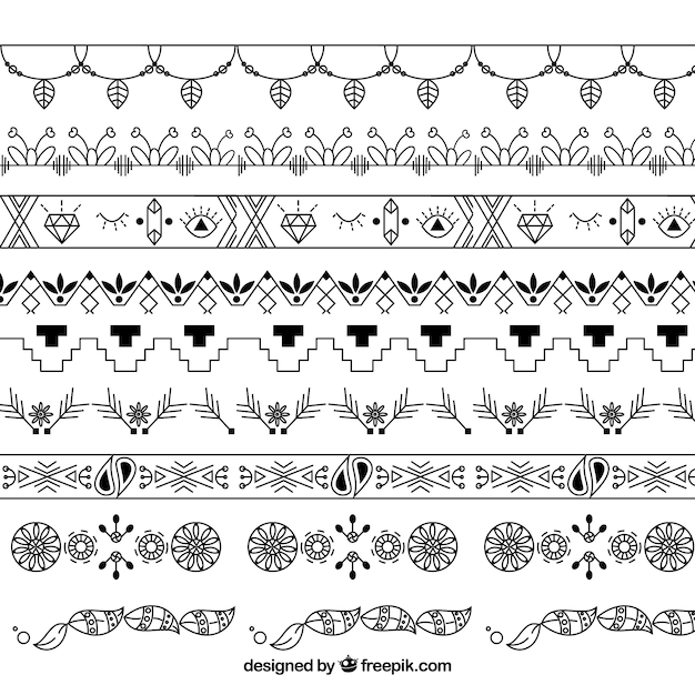 Vlak bohopatroon met geometrisch ontwerp