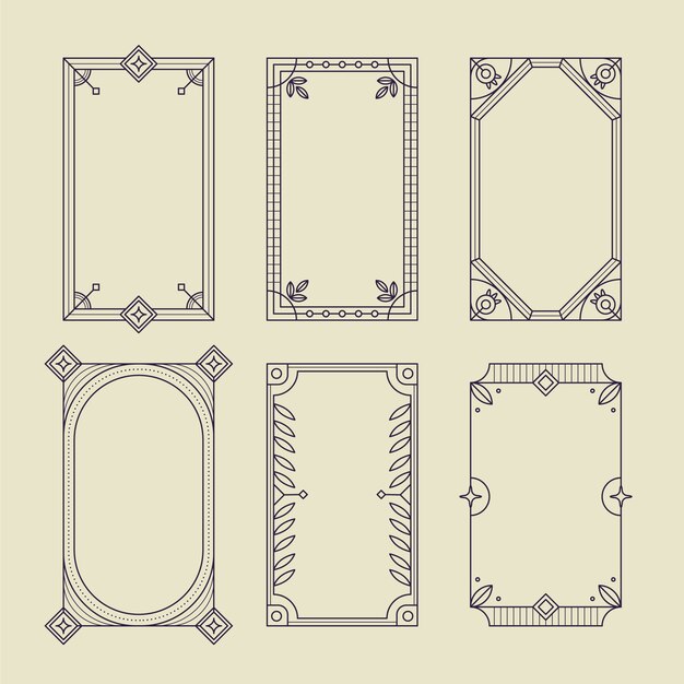 Vlak ontwerp minimalistisch lineair frame