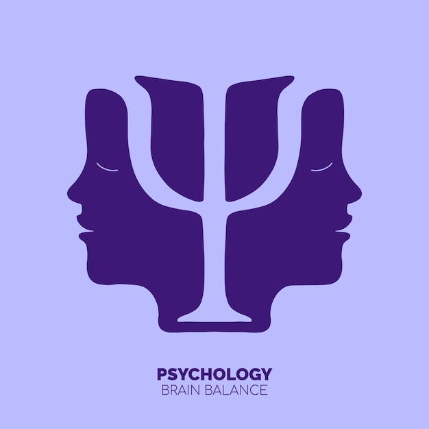 Gratis vector vlak ontwerp psychologische symbool