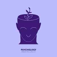 Gratis vector vlak ontwerp psychologische symbool