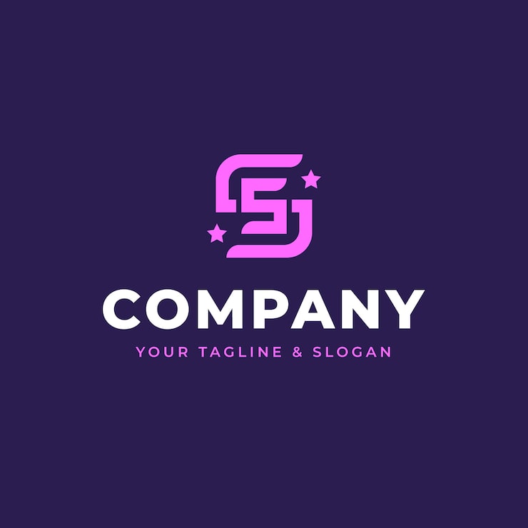 Gratis Vector vlak ontwerp ss logo sjabloon