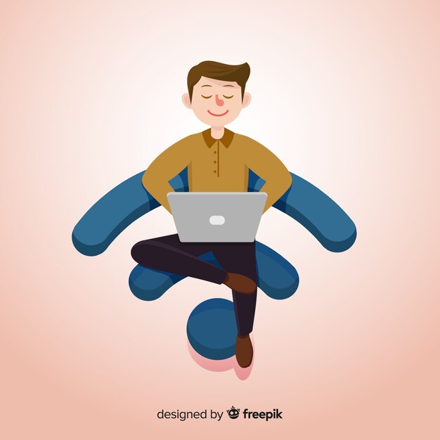 Gratis vector vlak wifi-gebiedsconcept met signaal