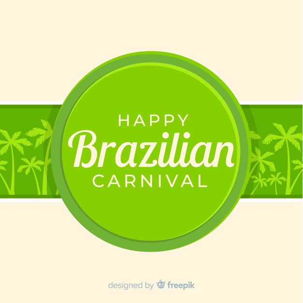 Vlakke Braziliaanse Carnaval-achtergrond