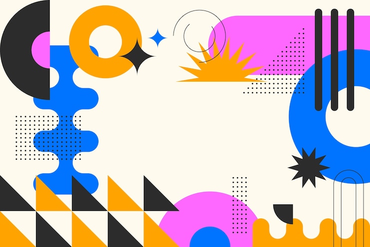 Gratis Vector vlakke geometrische achtergrond