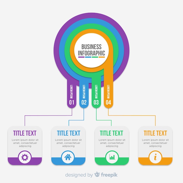 Vlakke infographic