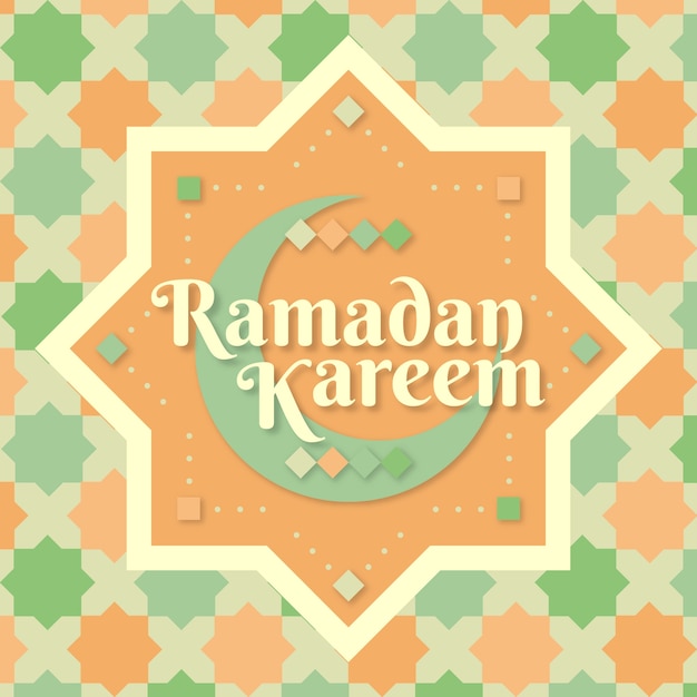 Gratis vector vlakke stijl ramadan feest