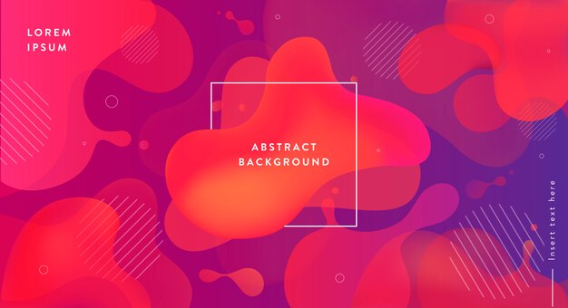 Gratis vector vloeibare abstracte achtergrond