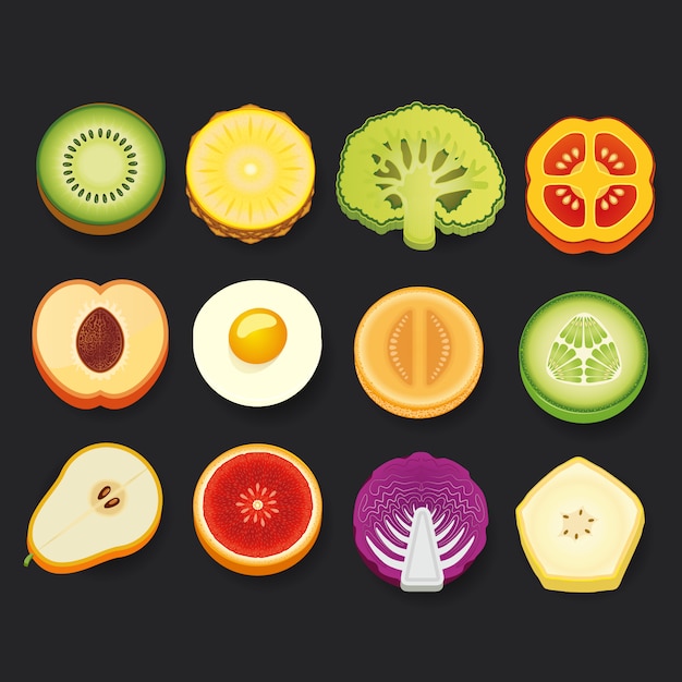 Voedsel icoon collectie