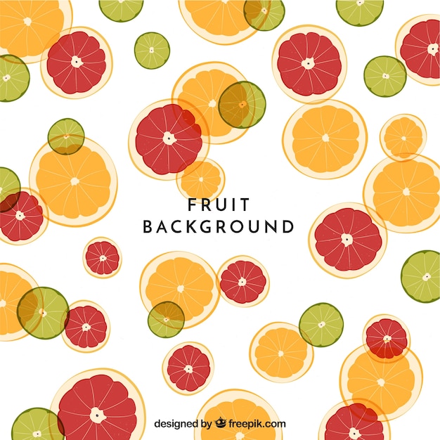 Voedselachtergrond met vruchten