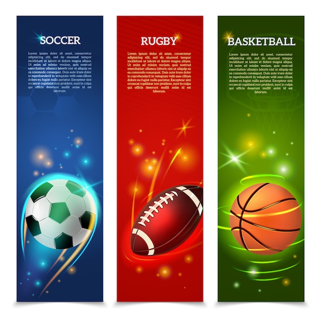 Voetbal banners set