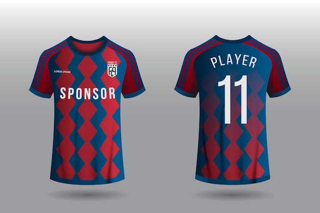 Voetbal jersey concept