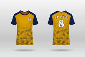 Gratis vector voetbal jersey patroon ontwerp