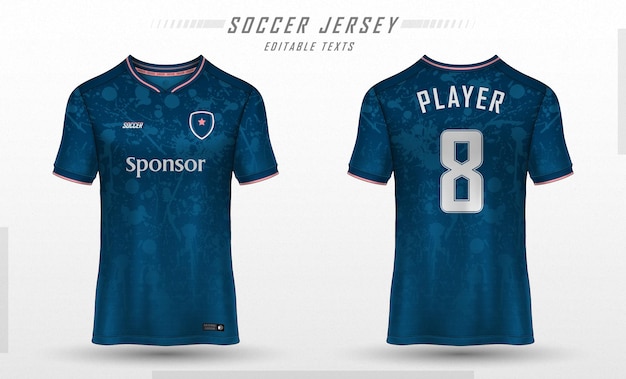 Voetbal jersey sjabloon sport t-shirt ontwerp