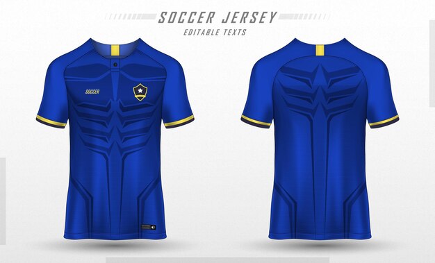Voetbal jersey sjabloon sport t-shirt ontwerp