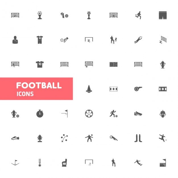 Gratis Vector voetbal pictogrammen