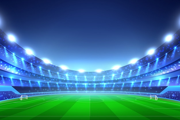 Gratis vector voetbal stadion