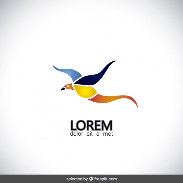 Gratis vector vogel logo