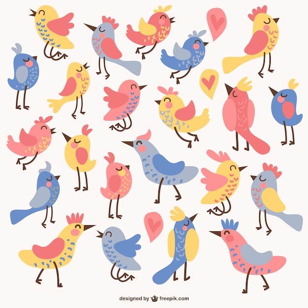 Gratis vector vogels collectie