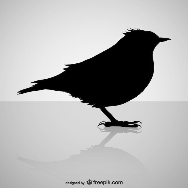 Gratis vector vogelsilhouet ontwerp