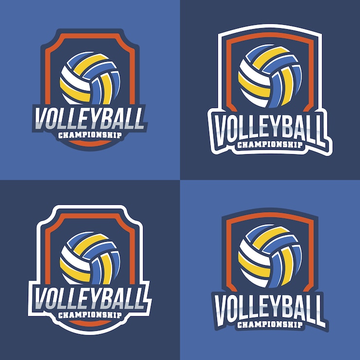 Gratis Vector volleyball logo collectie