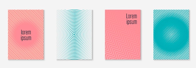 Voorblad van bedrijfsbrochure met minimalistisch geometrisch element