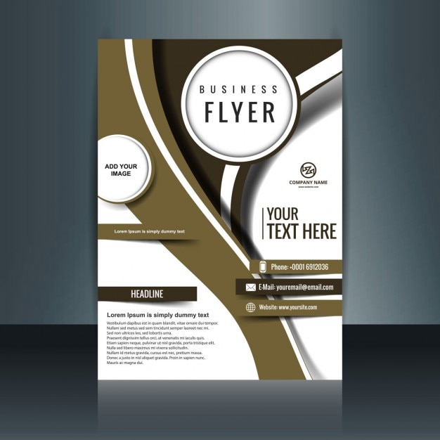 Gratis Vector vorm voor bedrijfsflyer